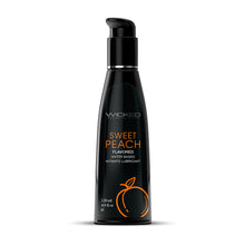Wicked Aqua Sweet Peach Water-Based Lubricant 4 oz.