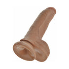 King Cock 9 in. Cock With Balls Realistic Suction Cup Dildo Tan