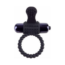 Fantasy C-Ringz Vibrating Silicone Super Ring With Bullet Black