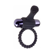 Fantasy C-Ringz Vibrating Silicone Super Ring With Bullet Black