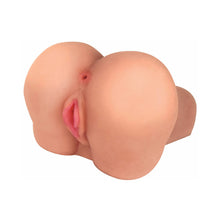 Curve Toys Mistress Perfect Fuck Brooke Doggy Style Vibrating Dual Entry Masturbator Beige