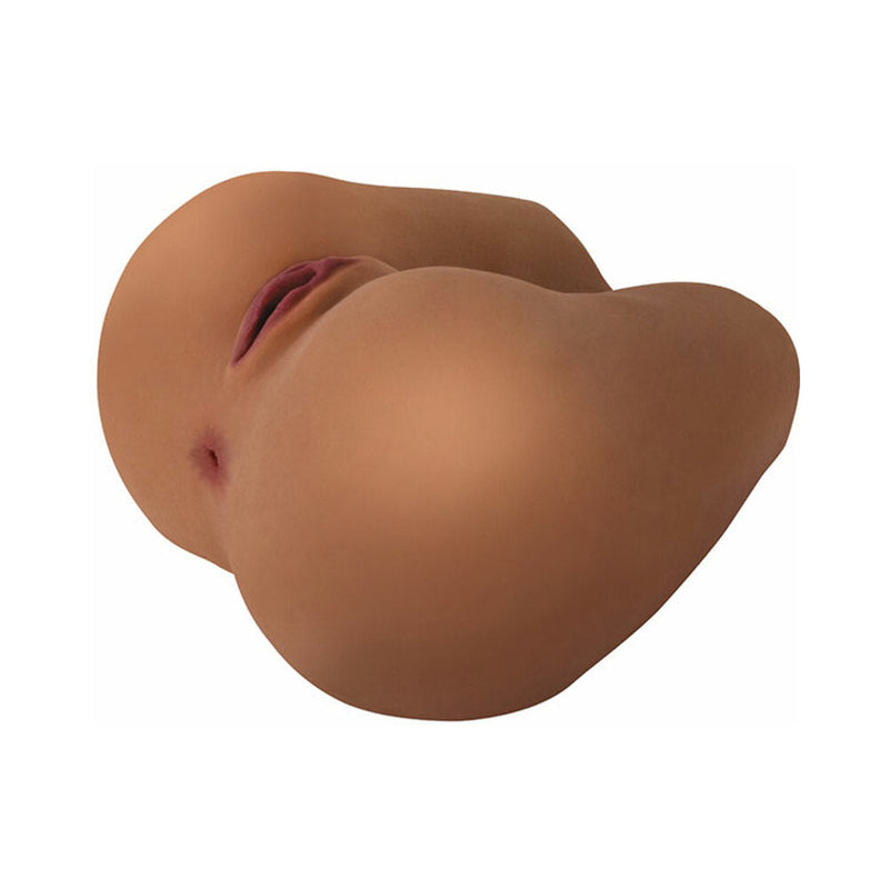 Curve Toys Mistress Perfect Fuck Karla Missionary Vibrating Dual Entry Masturbator Tan