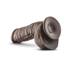 Dr. Skin Mr. D Realistic 8.5 in. Dildo with Balls Brown