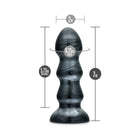 Jet Black Jack 7 in. Anal Plug Carbon Metallic Black
