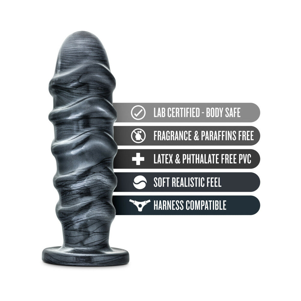 Jet Annihilator 11 in. Anal Plug Carbon Metallic Black