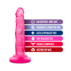 Naturally Yours 5 in. Mini Cock Realistic Dildo Pink