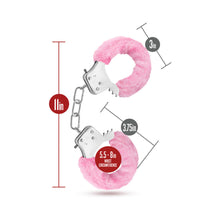 Temptasia Adjustable Faux Fur Cuffs Pink