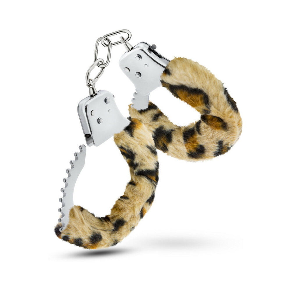Temptasia Adjustable Faux Fur Cuffs Leopard