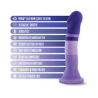 Avant D2 Purple Rain 7.5 in. Silicone Dildo