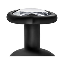 Luxe 3-Piece Bling Plug Training Kit with White Gem Base Black