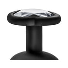 Temptasia Bling Anal Plug with Heart-Shaped Gem Base Small Black