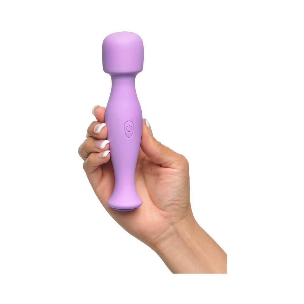 Fantasy For Her Body Massage-Her Rechargeable Silicone Wand Vibrator Purple