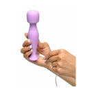 Fantasy For Her Body Massage-Her Rechargeable Silicone Wand Vibrator Purple