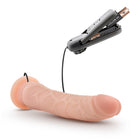 Dr. Skin 8.5 in. Vibrating Realistic Cock with Suction Cup Beige