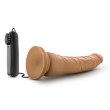 Dr. Skin 8.5 in. Vibrating Realistic Cock with Suction Cup Tan