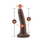 Dr. Skin Realistic 5.5 in. Dildo Brown