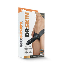 Dr. Skin 7 in. Hollow Strap On Black