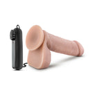 Loverboy The Goalie Remote-Controlled 8 in. Vibrating Dildo with Balls Beige