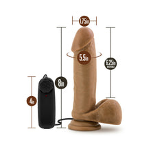Loverboy Soccer Champ Remote-Controlled 8 in. Vibrating Dildo with Balls Tan