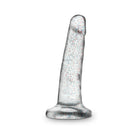 Naturally Yours 5.5 in. Glitter Dong Realistic Dildo Sparkling Clear