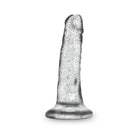 Naturally Yours 5.5 in. Glitter Dong Realistic Dildo Sparkling Clear