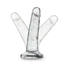 Naturally Yours 5.5 in. Glitter Dong Realistic Dildo Sparkling Clear