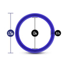Performance VS1 Pure Premium Silicone Cockrings 3-Pack Medium Indigo
