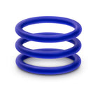 Performance VS1 Pure Premium Silicone Cockrings 3-Pack Medium Indigo
