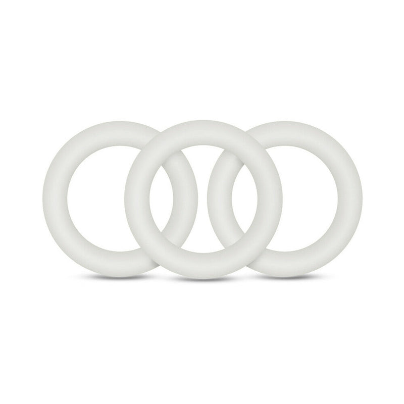 Performance VS2 Pure Premium Silicone Cockrings 3-Pack Small White