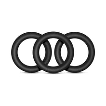 Performance VS2 Pure Premium Silicone Cockrings 3-Pack Small Black