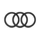 Performance VS3 Pure Premium Silicone Cockrings 3-Pack Large Black