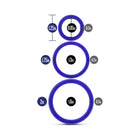 Performance VS4 Pure Premium Silicone Cockrings 3-Pack Set Indigo