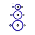 Performance VS4 Pure Premium Silicone Cockrings 3-Pack Set Indigo