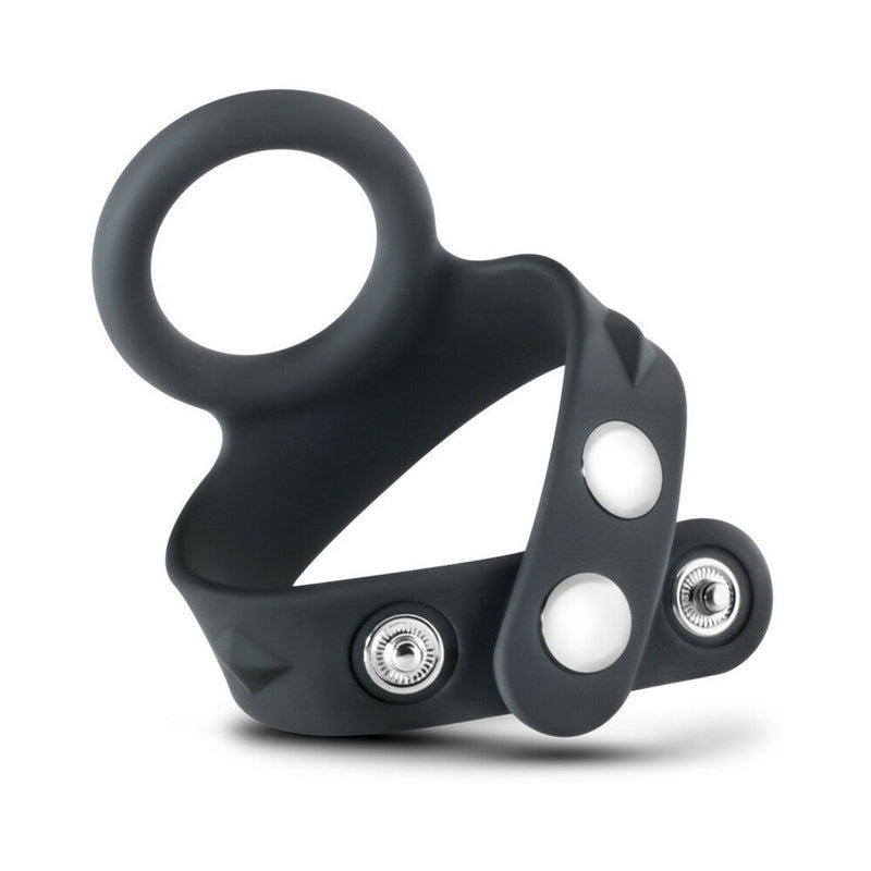 Performance VS6 Silicone Cock & Ball Strap Black