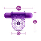 Play with Me Couples Play Vibrating Cockring Purple