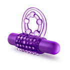 Play with Me The Player Vibrating Double Strap Cockring Purple