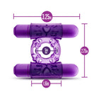Play with Me Double Play Dual Vibrating Cockring Purple