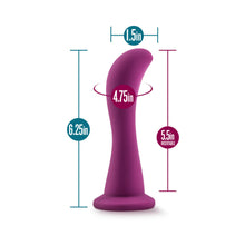 Temptasia Bellatrix 6.25 in. Curved Dildo Plum