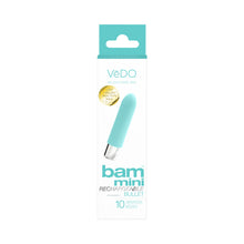 VeDO Bam Mini Rechargeable Bullet Vibe - Tease Me Turquoise