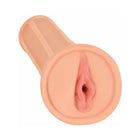Curve Toys Mistress Perfect Pussy Taylor Vibrating Stroker with Simulated Pubic Bone Beige