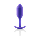 b-Vibe Snug Plug 2 Weighted Silicone Anal Plug Purple