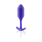 b-Vibe Snug Plug 2 Weighted Silicone Anal Plug Purple