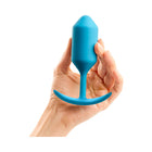 b-Vibe Snug Plug 3 Weighted Silicone Anal Plug Teal