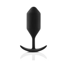 b-Vibe Snug Plug 4 Weighted Silicone Anal Plug Black