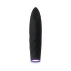 Evolved On The Spot Light-Up Rechargeable Silicone Bullet Vibrator Black
