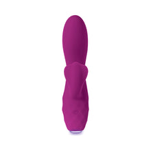 Evolved Glimmer Light-Up Rechargeable Silicone Dual Stimulator Purple