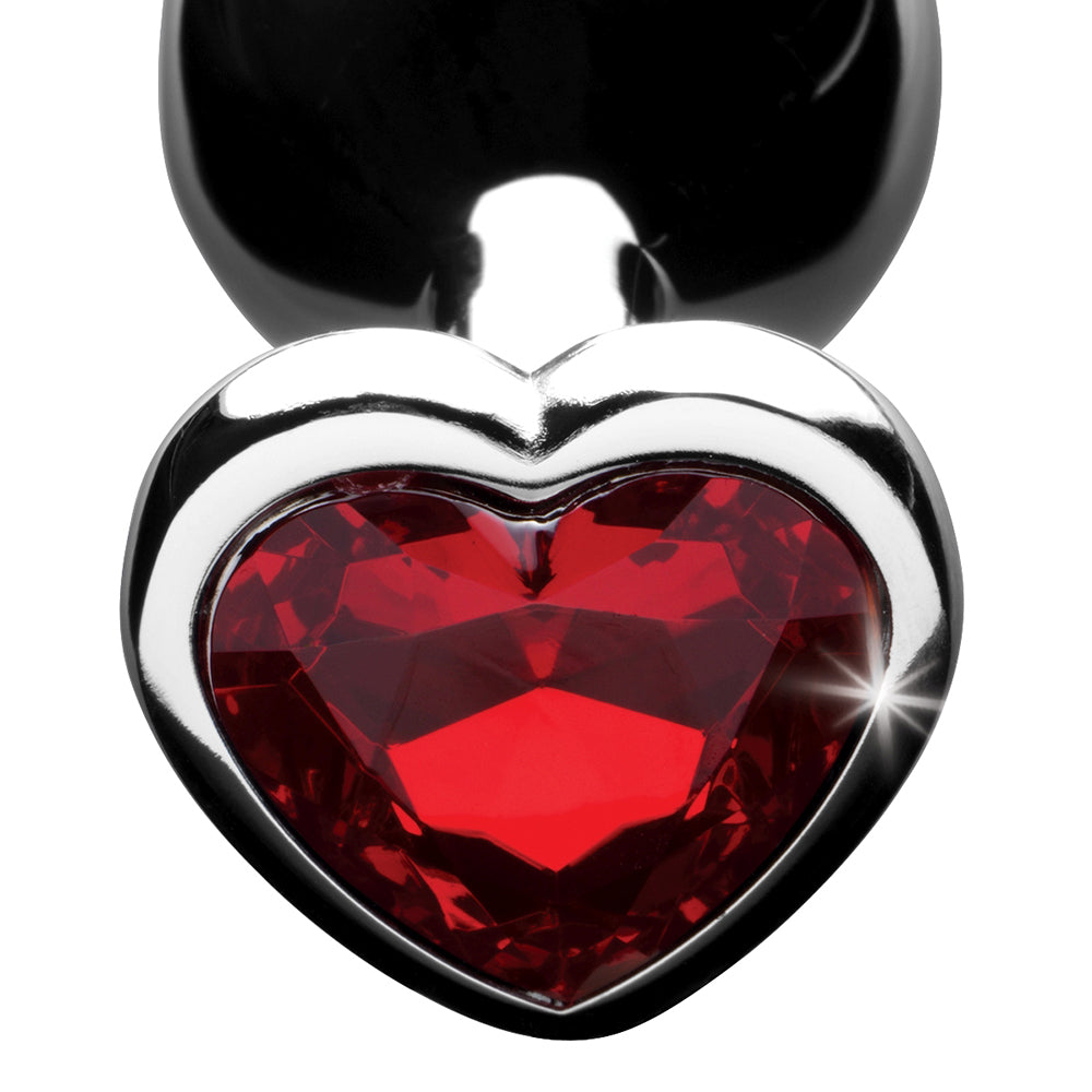 Booty Sparks Red Heart Gem Anal Plug Medium