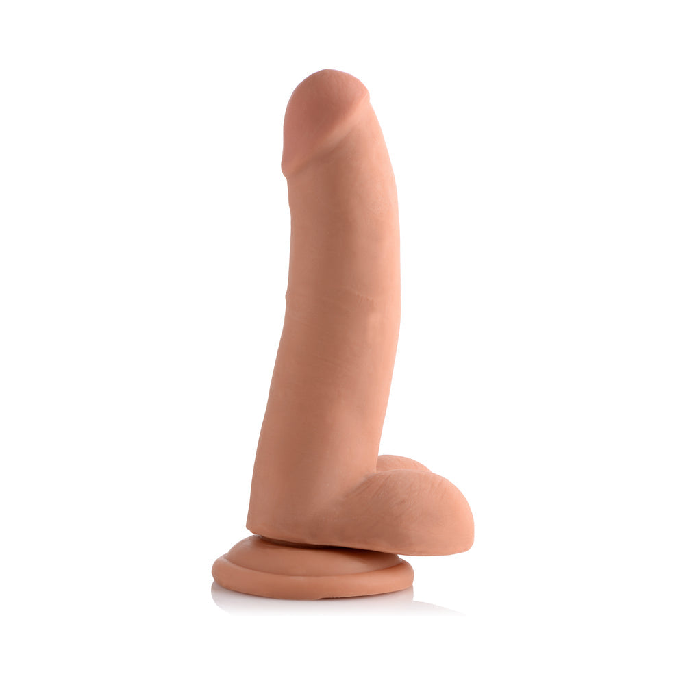 USA COCKS 8in Ameriskin Dual Density Dildo- Medium