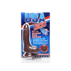 USA Cocks 7 in. Ameriskin Dual Density Dildo Dark