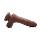 USA Cocks 7 in. Ameriskin Dual Density Dildo Dark